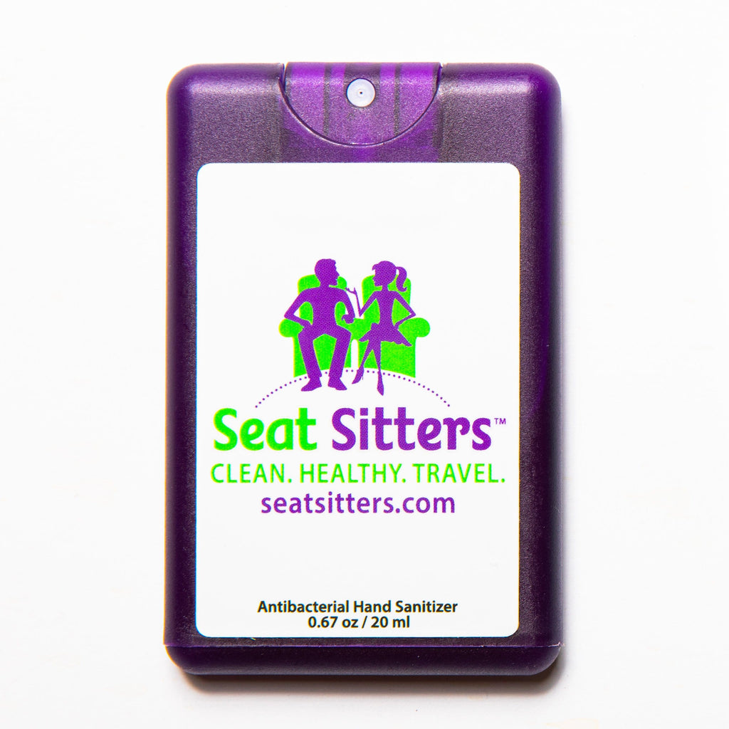Seat Sitters Airplane Travel Kit - Seat Cover, Tray Table Covers and Face  Masks - Single